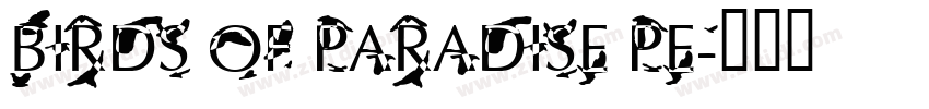 Birds of Paradise Pe字体转换